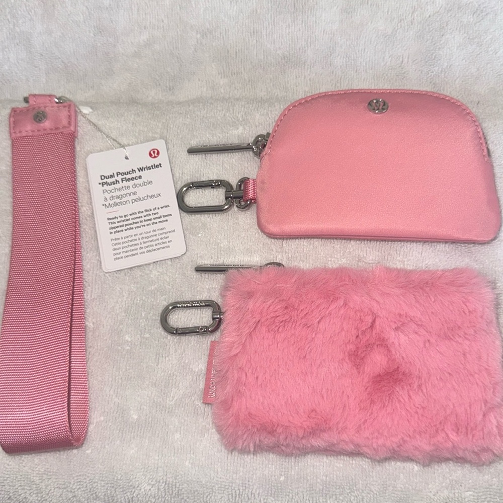 Brand new Lululemon pouch wristlet plush fleece
